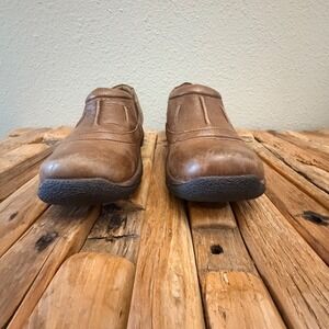 Dansko Brown Leather Slip On Loafers Clogs Womens Size 41 5412237800